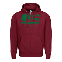 Burgundy Nook's Cranny Zipper Hoodie - artisFamous