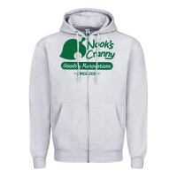 Heather Grey Nook's Cranny Zipper Hoodie - artisFamous