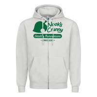Dove Grey Nook's Cranny Zipper Hoodie - artisFamous