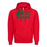 Red Nook's Cranny Zipper Hoodie - artisFamous