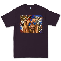 Plum 4th of July Highland Cattle Premium Tee - RanaPortraitStore