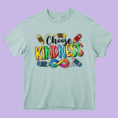 Chose Kindness Autism Heavy Core Tee Designed By Cowgirlartshop