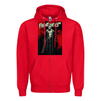 Red friday the 13th jason drip Zipper Hoodie - artisFamous