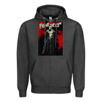 Charcoal Heather friday the 13th jason drip Zipper Hoodie - artisFamous