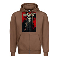 Chestnut friday the 13th jason drip Zipper Hoodie - artisFamous