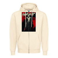 Sandshell friday the 13th jason drip Zipper Hoodie - artisFamous