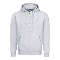 Heather Grey Sturgill Simpson Zipper Hoodie - artisFamous