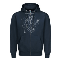 Navy Sturgill Simpson Zipper Hoodie - artisFamous