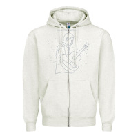 Oatmeal Heather Sturgill Simpson Zipper Hoodie - artisFamous