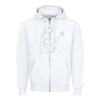 White Sturgill Simpson Zipper Hoodie - artisFamous