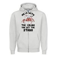 Dove Grey mess with the crabo you get the stabo Zipper Hoodie - artisFamous