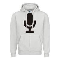 Dove Grey microphone funny music Zipper Hoodie - artisFamous