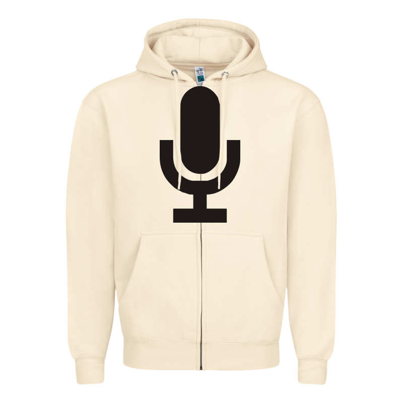 Microphone Funny Music Zipper Hoodie by artisFamous | Teevron