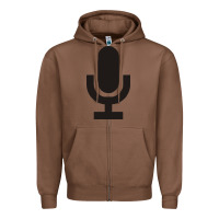 Chestnut microphone funny music Zipper Hoodie - artisFamous