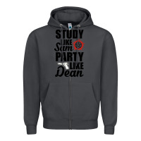 Smoke study like sam party like dean Zipper Hoodie - artisFamous