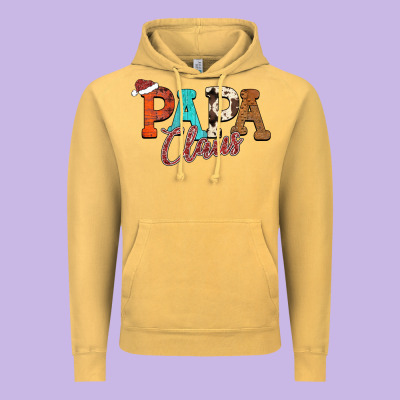 Papa Claus Vintage Hoodie Designed By Cowhidedigitalart