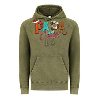 Vintage Olive Papa Claus Vintage Hoodie - CowhideDigitalArt