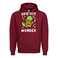 Burgundy one hit wonder   tonberry Zipper Hoodie - artisFamous