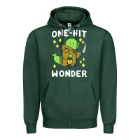 Sports Green one hit wonder   tonberry Zipper Hoodie - artisFamous