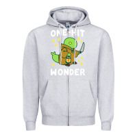 Heather Grey one hit wonder   tonberry Zipper Hoodie - artisFamous