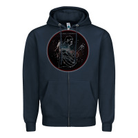 Navy Sturgill Simpson Star Zipper Hoodie - artisFamous