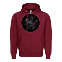 Burgundy Sturgill Simpson Star Zipper Hoodie - artisFamous