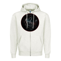 Oatmeal Heather Sturgill Simpson Star Zipper Hoodie - artisFamous