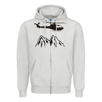Dove Grey mountain rescue helicopter funny Zipper Hoodie - artisFamous