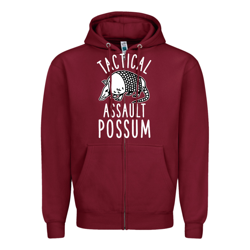 Tactical Assault Possum Zipper Hoodie by artisFamous | Teevron