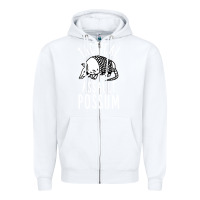 White tactical assault possum Zipper Hoodie - artisFamous