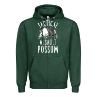 Sports Green tactical assault possum Zipper Hoodie - artisFamous