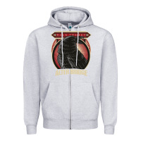 Heather Grey Alter Bridge Zipper Hoodie - artisFamous