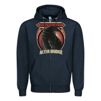 Navy Alter Bridge Zipper Hoodie - artisFamous