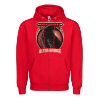 Red Alter Bridge Zipper Hoodie - artisFamous