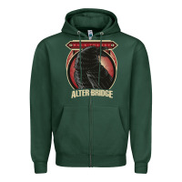 Sports Green Alter Bridge Zipper Hoodie - artisFamous