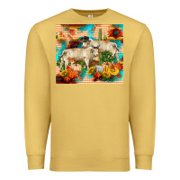 Antique Gold fall charolais bulls Premium Sweatshirt - RanaPortraitStore