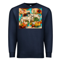Navy fall charolais bulls Premium Sweatshirt - RanaPortraitStore