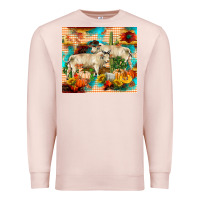 Pale Pink fall charolais bulls Premium Sweatshirt - RanaPortraitStore