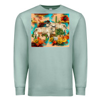 Seafoam fall charolais bulls Premium Sweatshirt - RanaPortraitStore