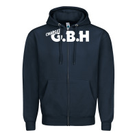 Navy Charged G.B.H Zipper Hoodie - artisFamous