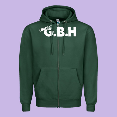 Charged G.b.h Zipper Hoodie Designed By Artisfamous