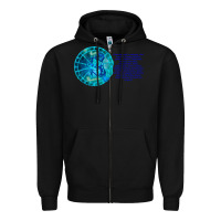 Black Aquarius Sign Zodiac Astrology Horoscope T-shirt Zipper Hoodie - artisFamous