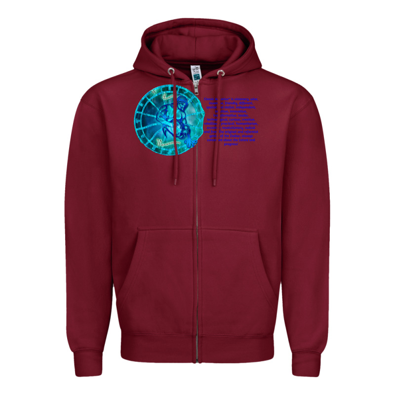 Aquarius Sign Zodiac Astrology Horoscope T-shirt Zipper Hoodie by artisFamous | Teevron