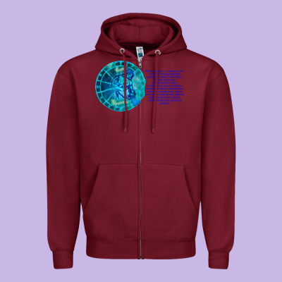 Aquarius Sign Zodiac Astrology Horoscope T-shirt Zipper Hoodie Designed By Artisfamous