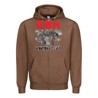 Chestnut Charged G.B.H Zipper Hoodie - artisFamous