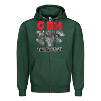 Sports Green Charged G.B.H Zipper Hoodie - artisFamous