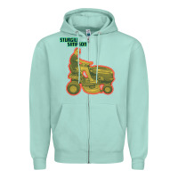 Seafoam Sturgill Simpson Tractor Zipper Hoodie - artisFamous