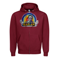 Burgundy friend of garak Zipper Hoodie - artisFamous