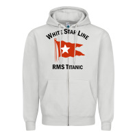 Dove Grey white star line (1) Zipper Hoodie - artisFamous