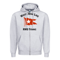 Heather Grey white star line (1) Zipper Hoodie - artisFamous